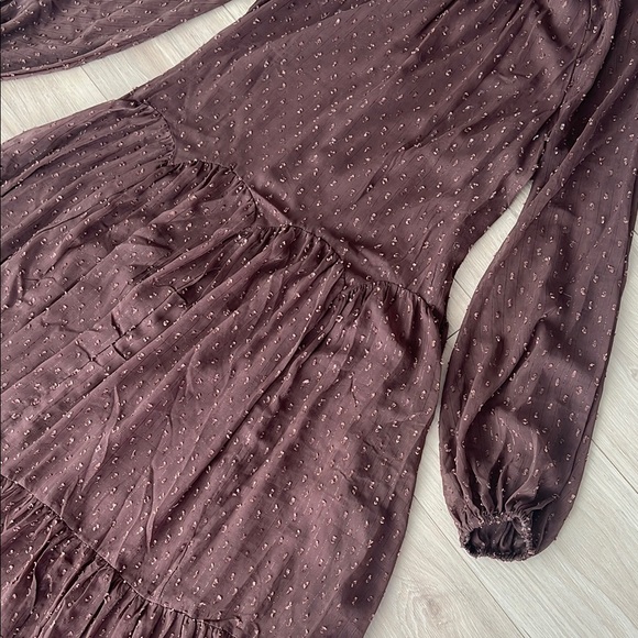 ASOS Brown Long Sleeve Dress - Picture 6 of 15